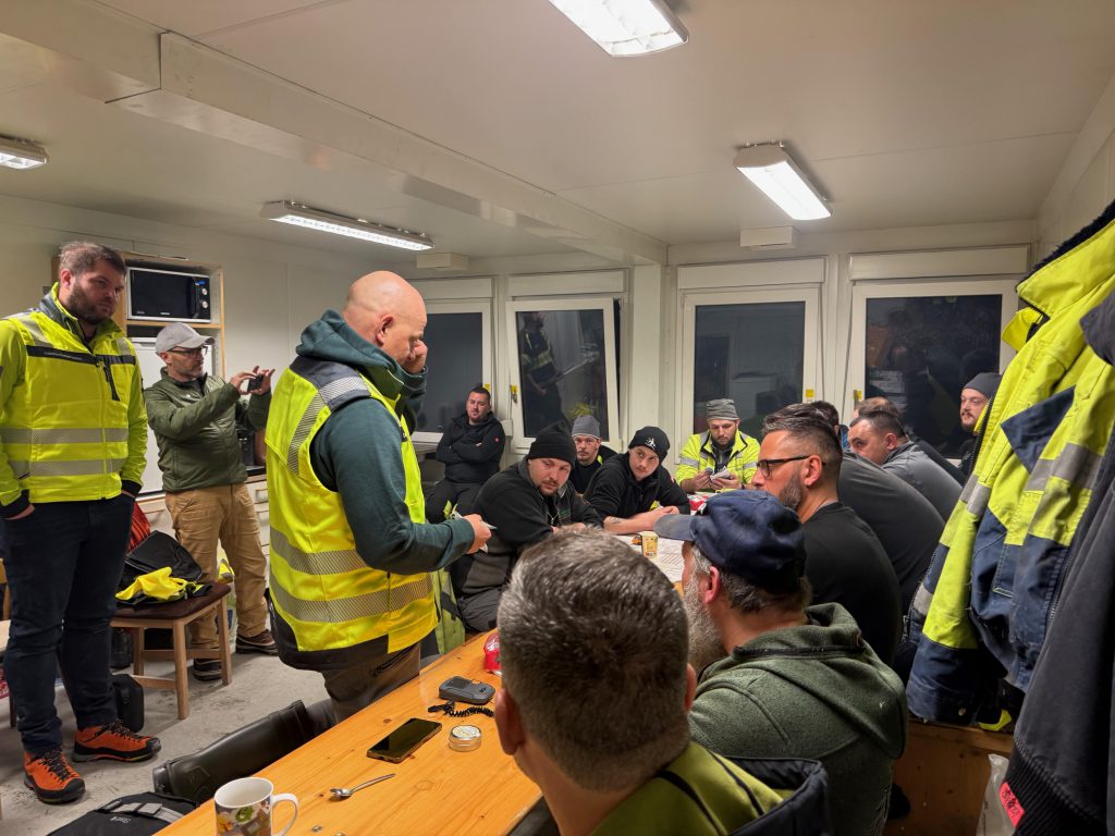 Ausbildungseinheit des Teams des Brennerbasistunnels Jänner 25 | © LO.LA