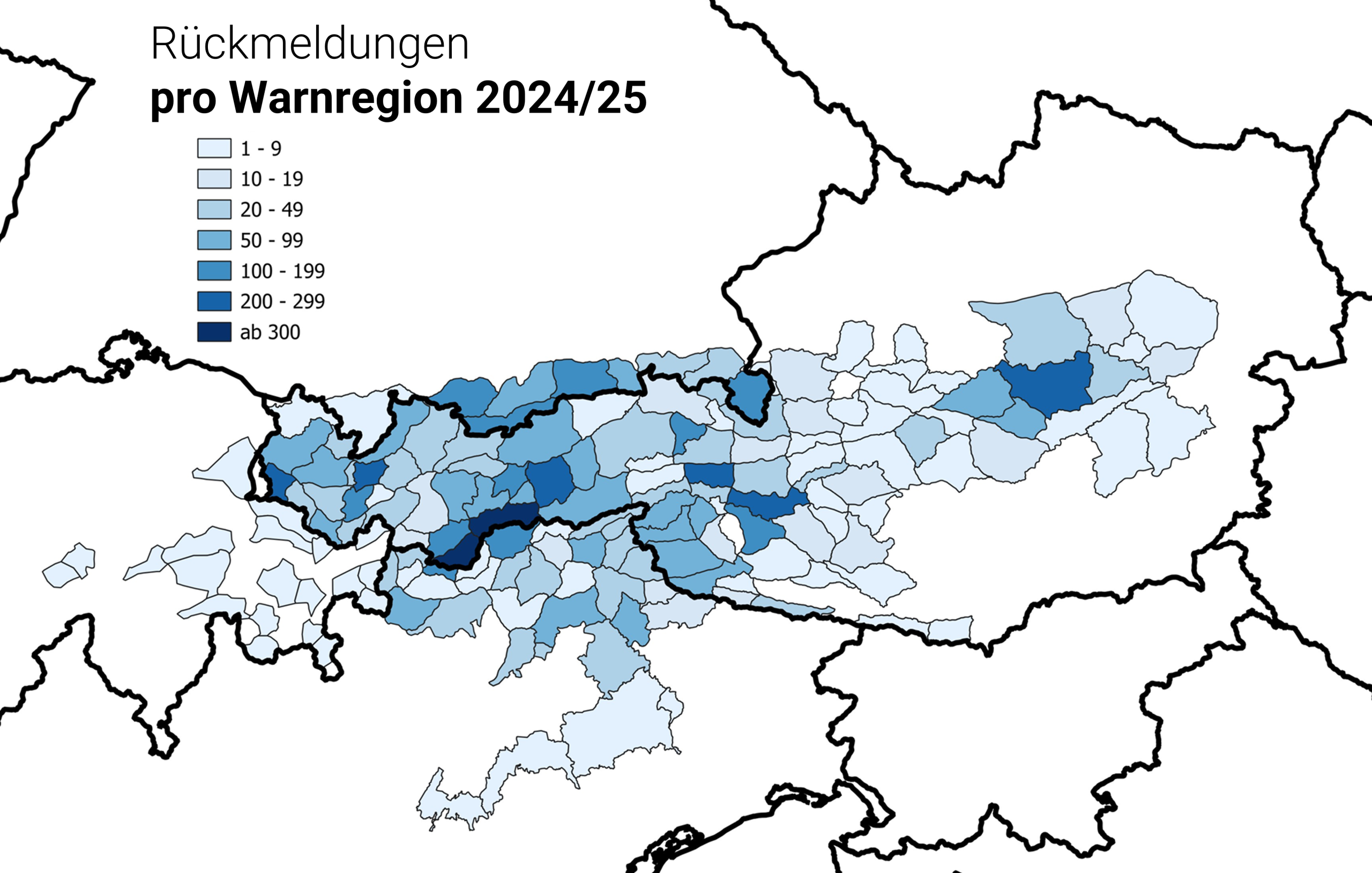 Rückmeldungen pro Region Saison 2024/25 | (c) LO.LA
