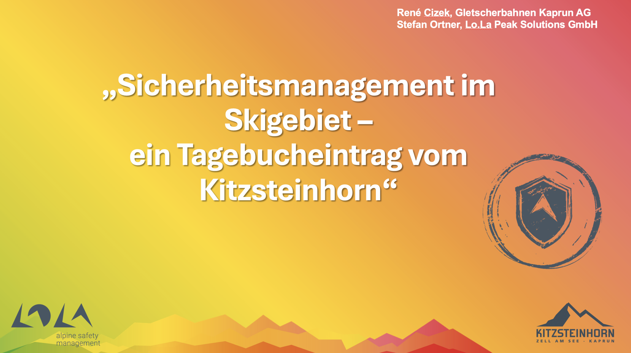 Titel des Vortrages von Stefan & Rene | (c) LO.LA