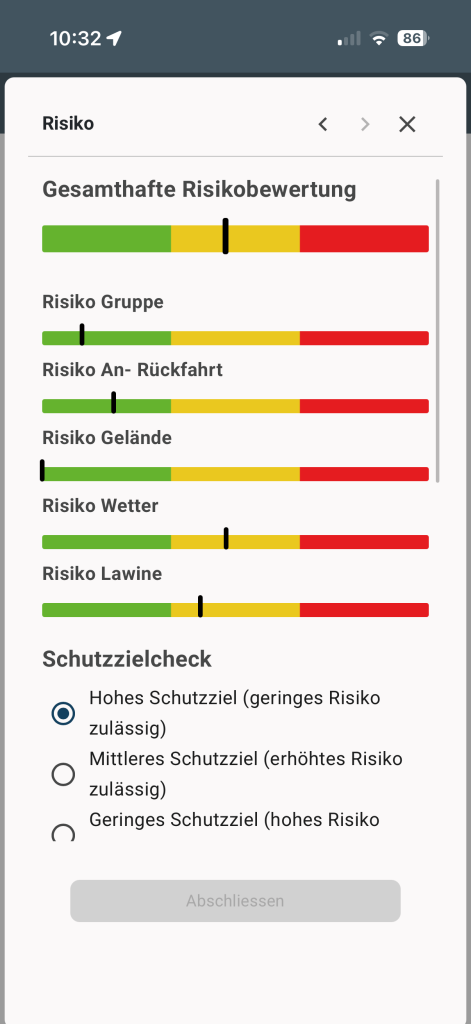 risk-1 LO.LA Toolbox - Oberfläche SLF RISK | (C) LO.LA