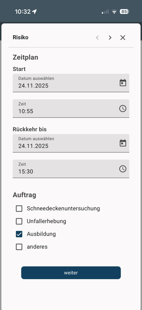 risk-2 LO.LA Toolbox - Oberfläche SLF RISK | (C) LO.LA